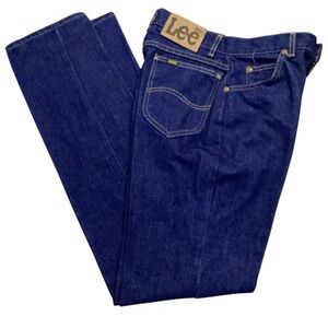 Vintage 80s Lee Women's Mom Jeans Blue 100% Cotton Denim Made USA Size 12L